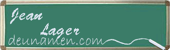 Jean Lager Visitenkarte
